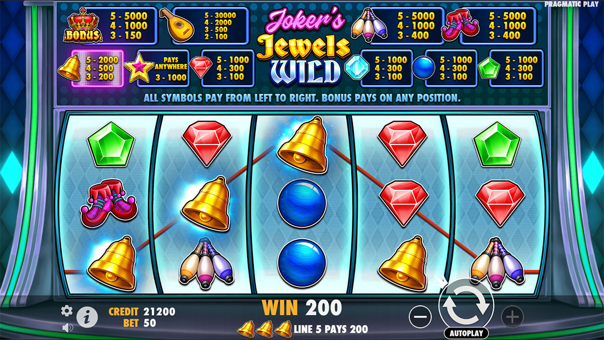 игровой процесс в Joker’s Jewels Wild игровой процесс в Joker’s Jewels Wild